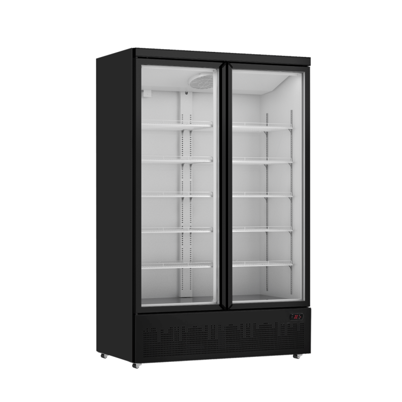 Thermaster Double Door Supermarket Fridge LG-1000BGBM - commercial kitchen equipment - LG-1000BGBM