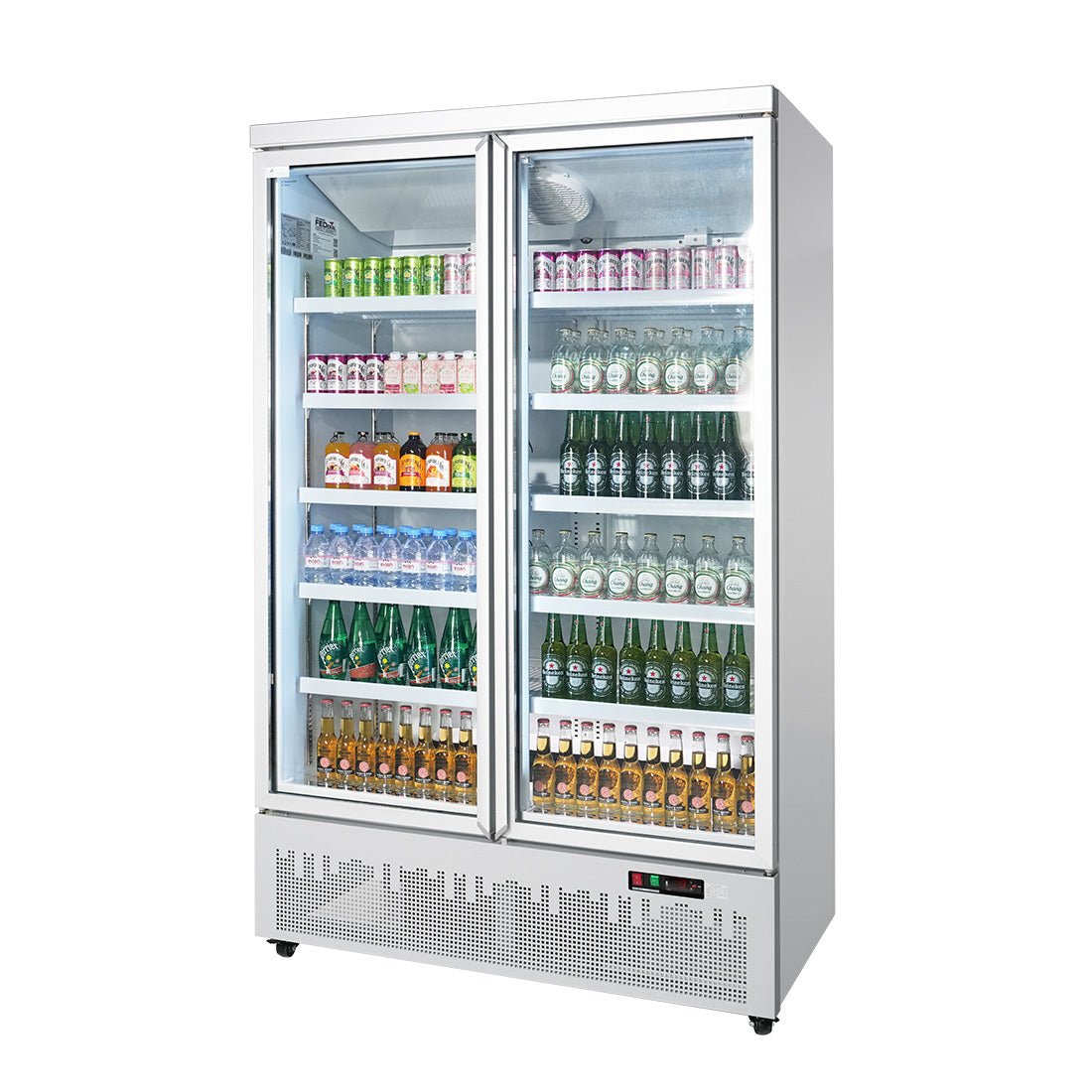 Thermaster Double Door Supermarket Fridge LG - 1000GBM - Commercial Kitchen Appliances