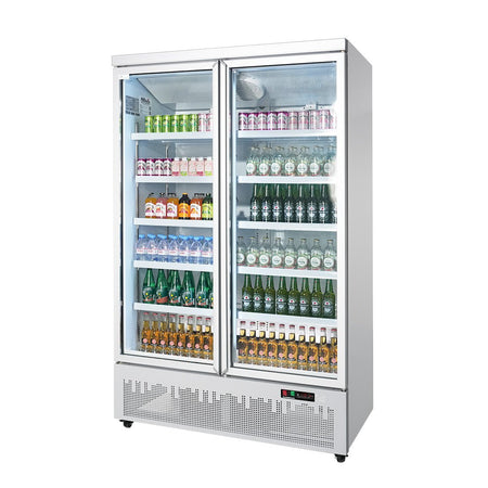 Thermaster Double Door Supermarket Fridge LG - 1000GBM - Commercial Kitchen Appliances