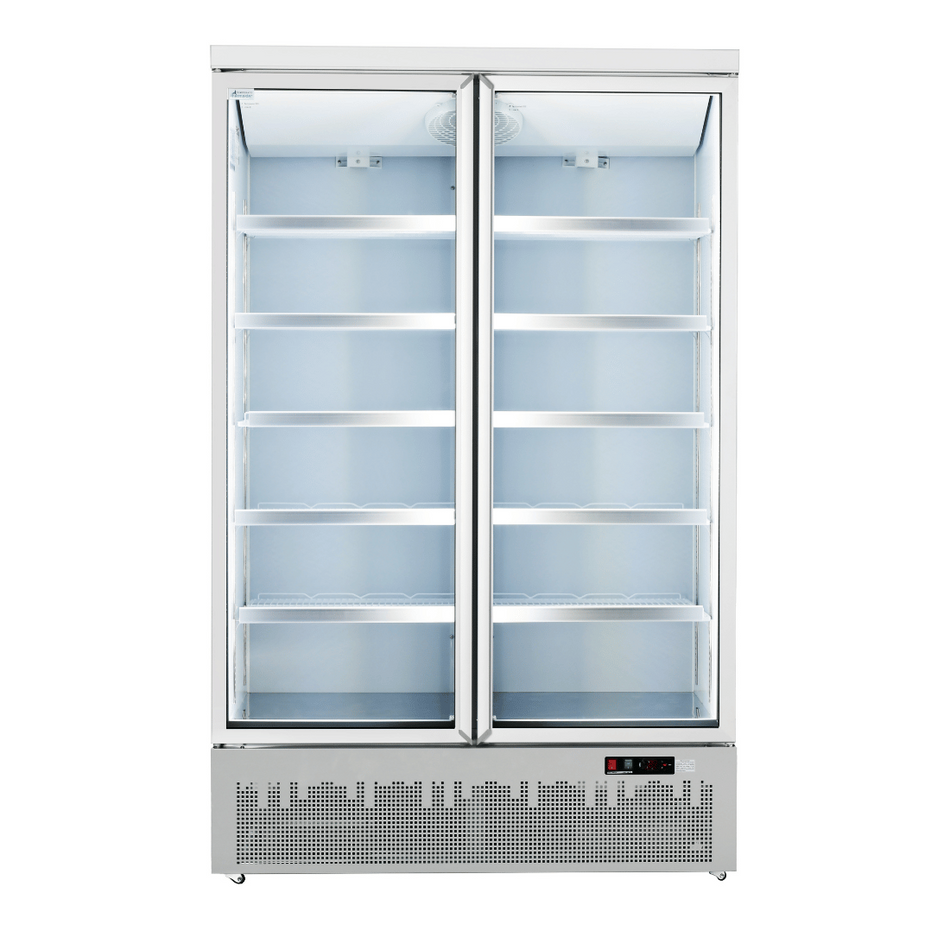 Thermaster Double Door Supermarket Fridge LG-1000GBM - commercial kitchen equipment - LG-1000GBM