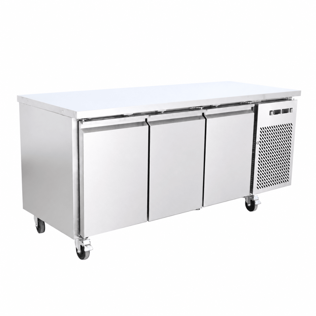 Thermaster Dual Temperature GN Counter Fridge Freezer 3 Door GN3100DT - Commercial Kitchen Appliances