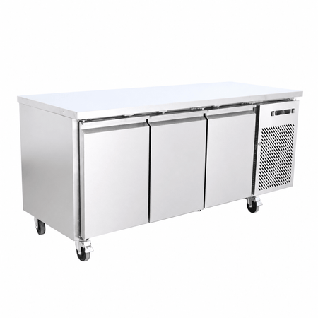 Thermaster Dual Temperature GN Counter Fridge Freezer 3 Door GN3100DT - Commercial Kitchen Appliances
