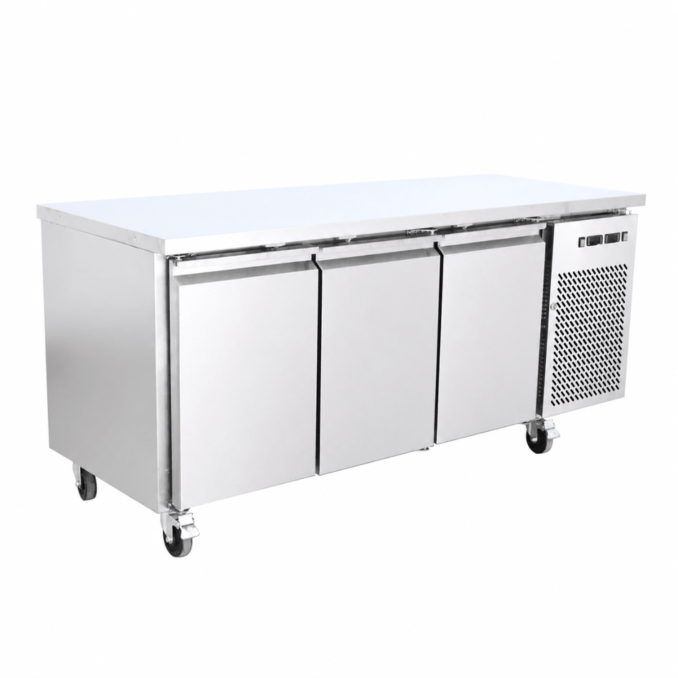 Thermaster Dual Temperature GN Counter Fridge Freezer 3 Door GN3100DT - Commercial Kitchen Appliances
