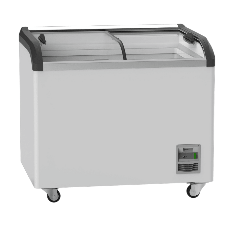Thermaster Heavy Duty Supermarket Glass Sliding Lid Freezers 306L SD - 306K - Commercial Kitchen Appliances