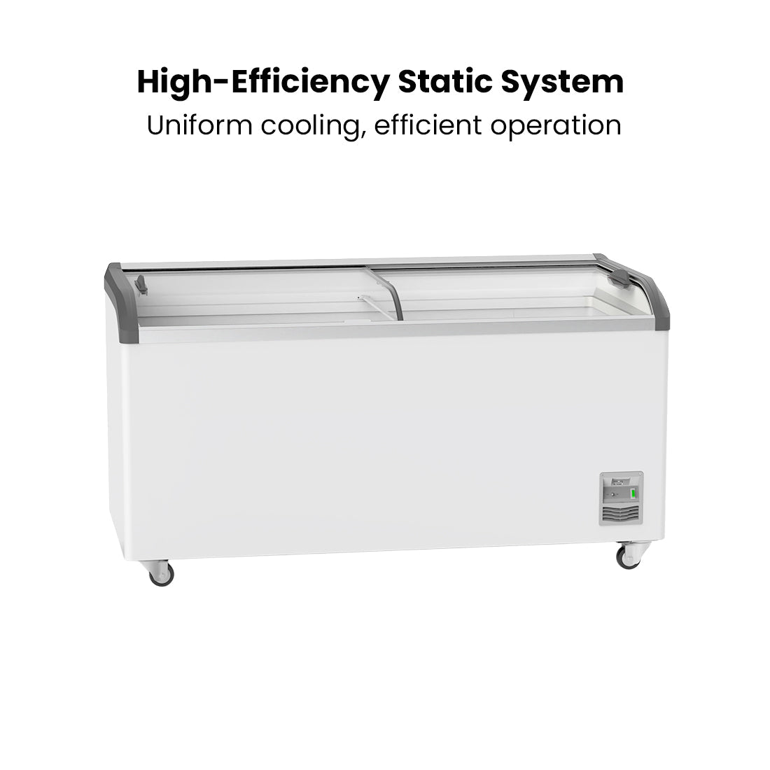Thermaster Heavy Duty Supermarket Glass Sliding Lid Freezers 576L SD - 576K - Commercial Kitchen Appliances