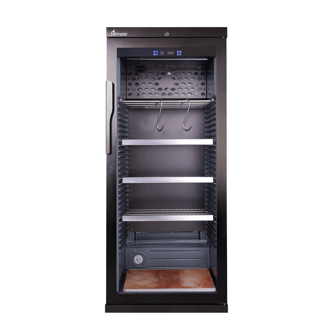 Thermaster MA400 dry age meat cabinet — front view with glass door