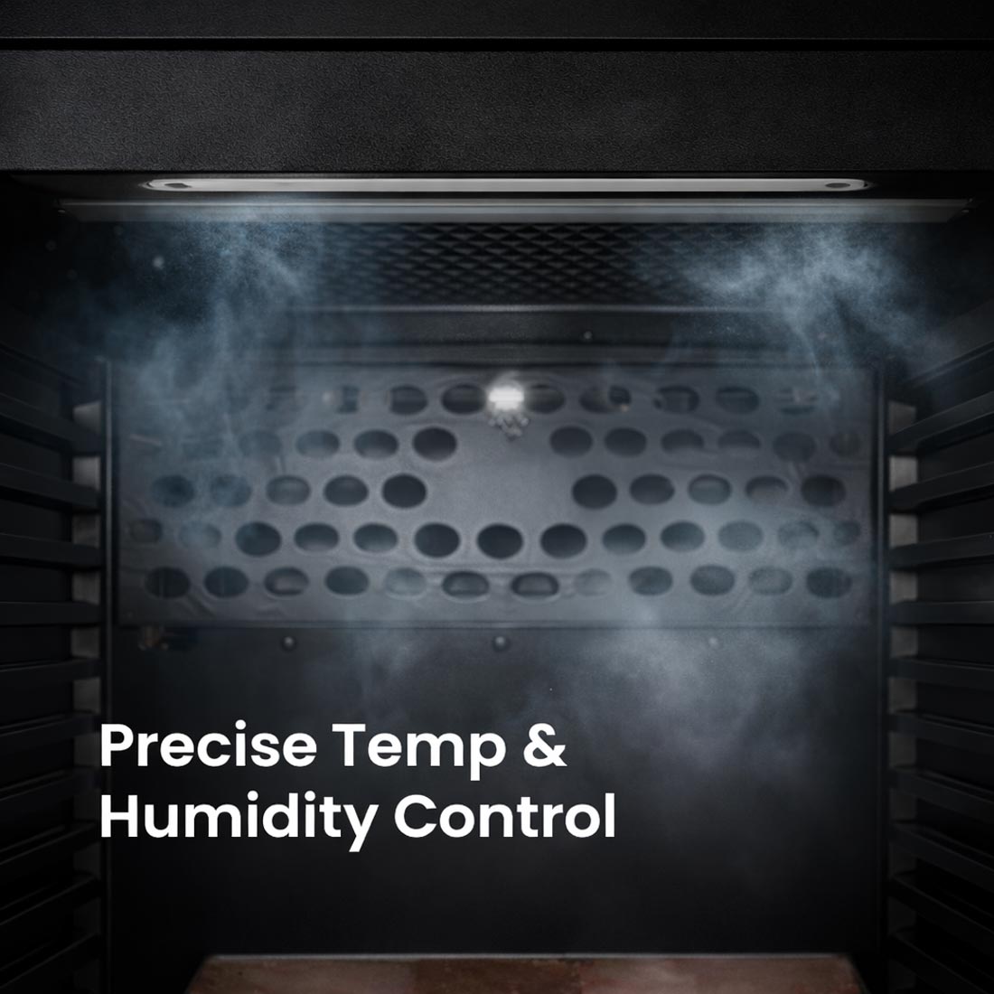 Thermaster MA400 cabinet — side view showing 800mm depth