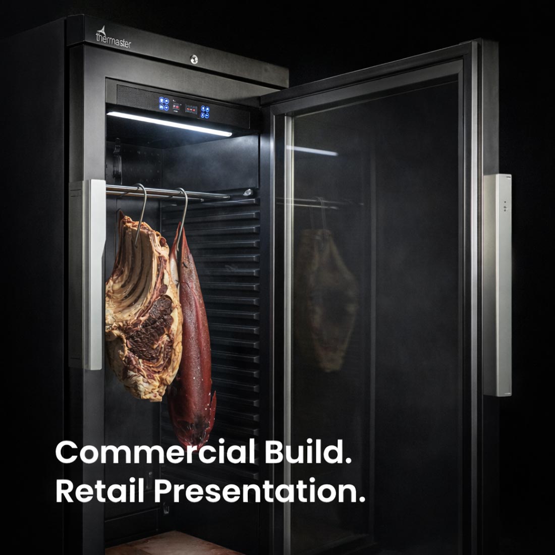 Thermaster MA400 cabinet — humidity and temperature control panel