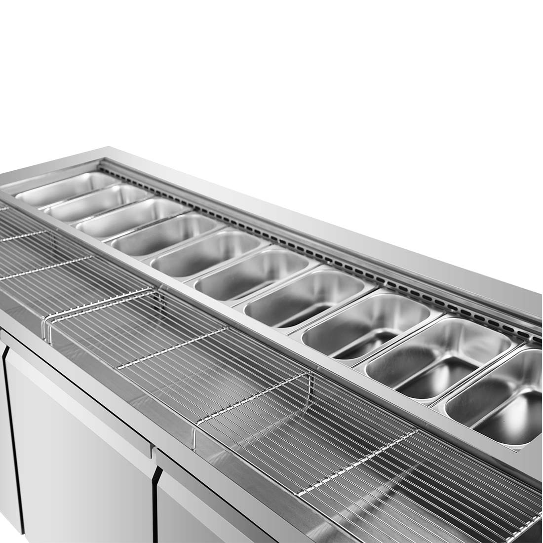 Thermaster PWB180 Three Door Deluxe Pizza Prep Bench 1800mm - Commercial Kitchen Appliances