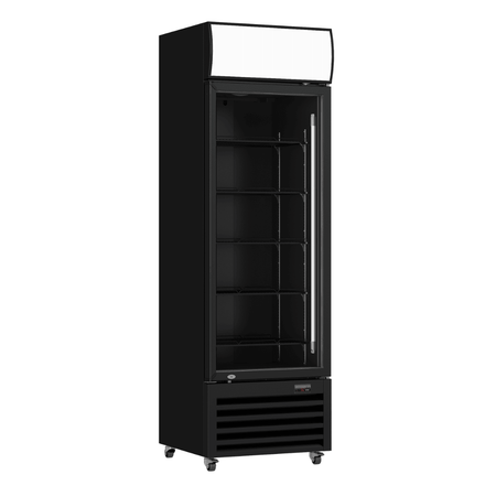 Thermaster Single Glass Door Colourbond Upright Drink Fridge LG - 370BP - Commercial Kitchen Appliances