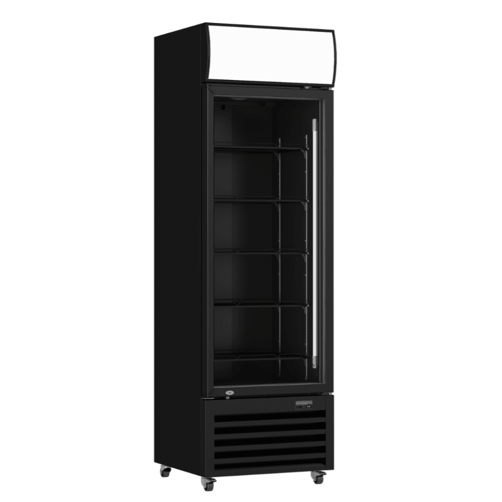 Thermaster Single Glass Door Colourbond Upright Drink Fridge LG - 370BP - Commercial Kitchen Appliances