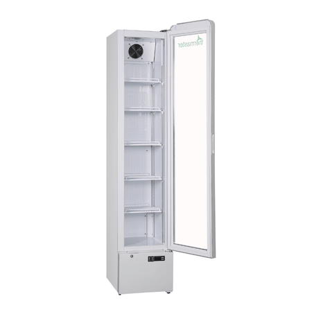 Thermaster Slimfit Upright Glass Door Beverage Fridge LG166FA - Commercial Kitchen Appliances