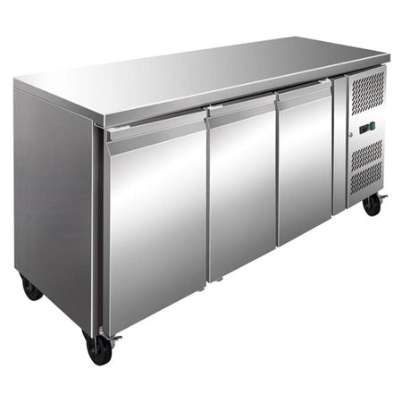 Thermaster S/S Three Door Bench Freezer 386L FE3100BT - Commercial Kitchen Appliances