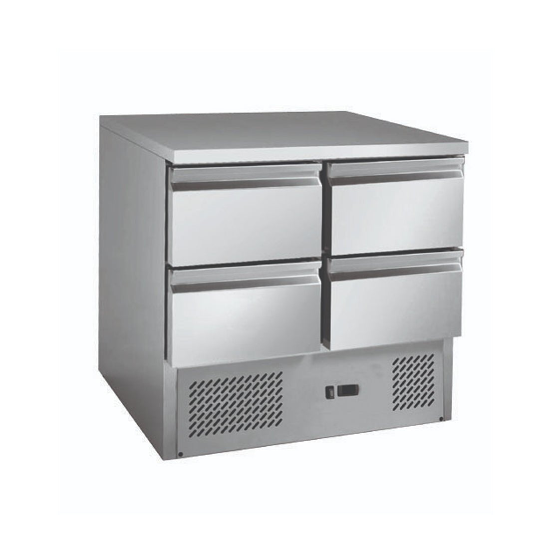 Thermaster Stainless Steel 4 Drawers Compact Workbench Fridge GNS900 - 4D - Commercial Kitchen Appliances