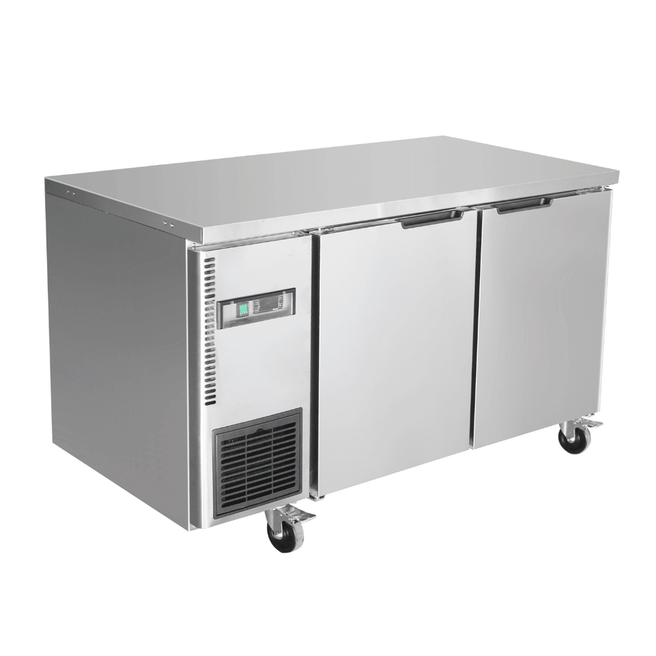 Thermaster Stainless Steel Double Door Workbench Fridge TL1200TN - Commercial Kitchen Appliances