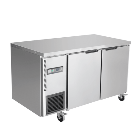 Thermaster Stainless Steel Double Door Workbench Fridge TS1200TN - Commercial Kitchen Appliances
