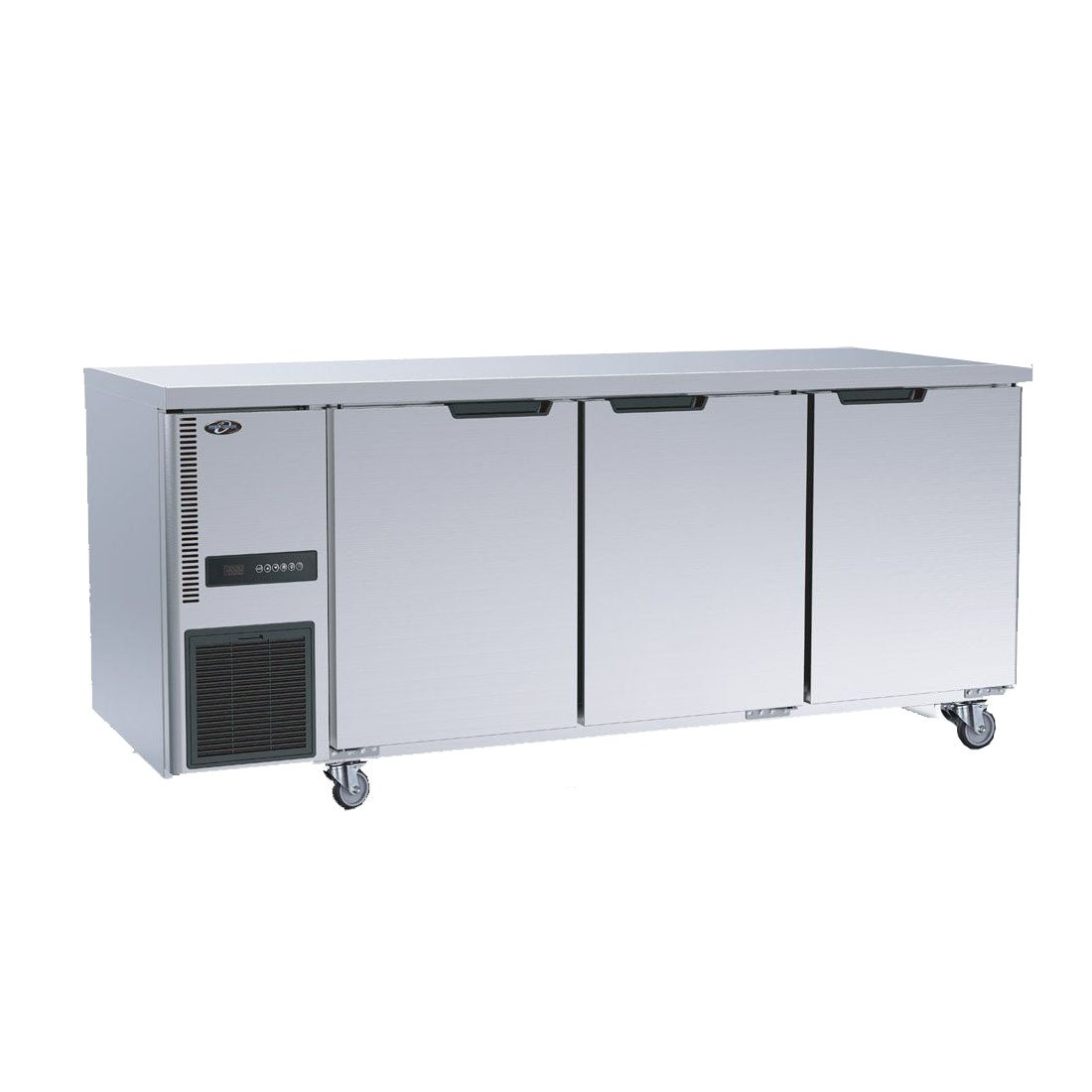 Thermaster Stainless Steel Triple Door Workbench Fridge TL1800TN - 3D - Commercial Kitchen Appliances
