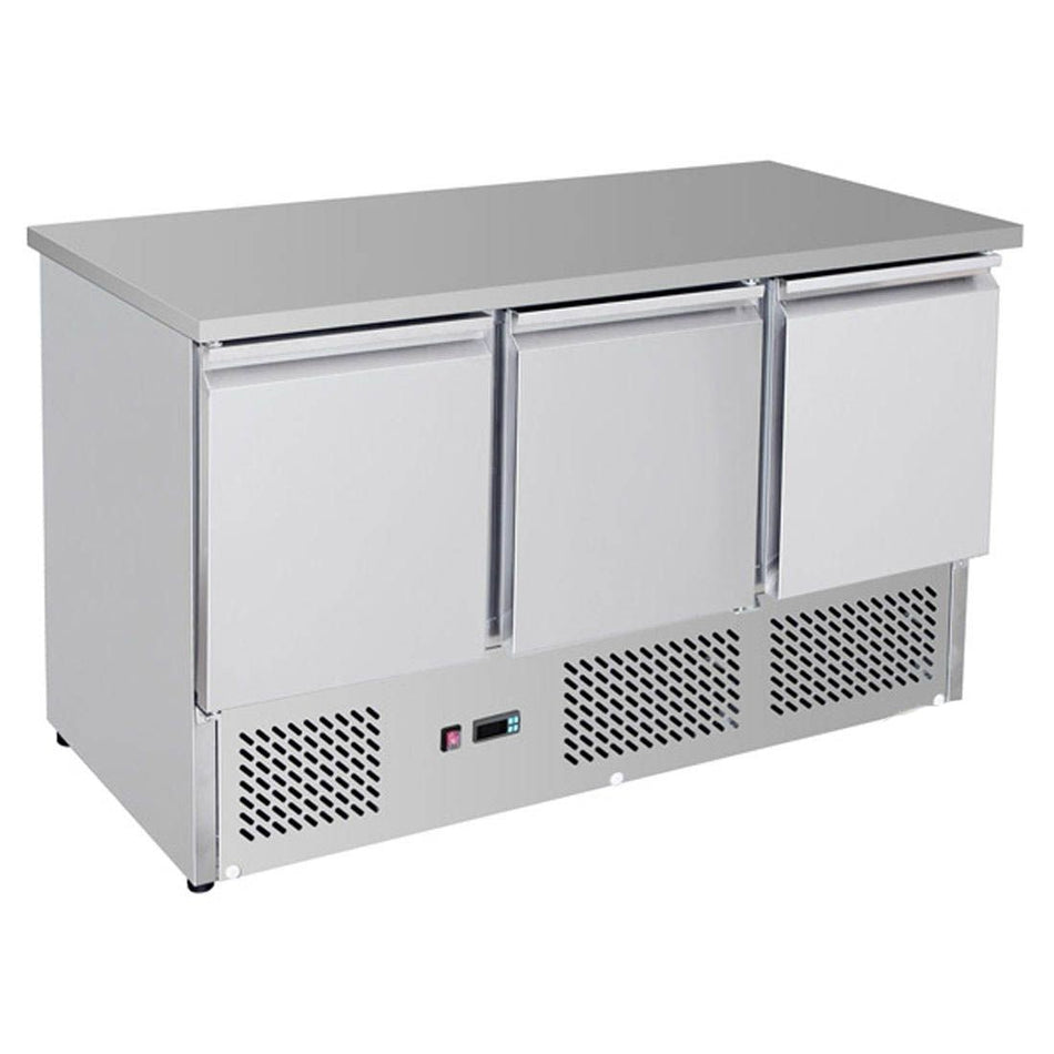 Thermaster Three Door Compact Workbench Fridge GNS1300B - Commercial Kitchen Appliances