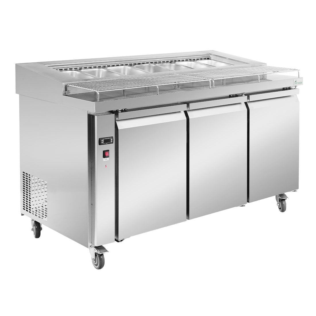 Thermaster Three Door Deluxe Pizza Prep Bench PWB150 - Commercial Kitchen Appliances