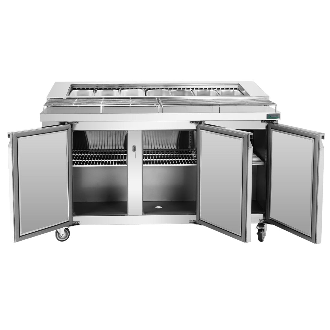 Thermaster Three Door Deluxe Pizza Prep Bench PWB150 - Commercial Kitchen Appliances