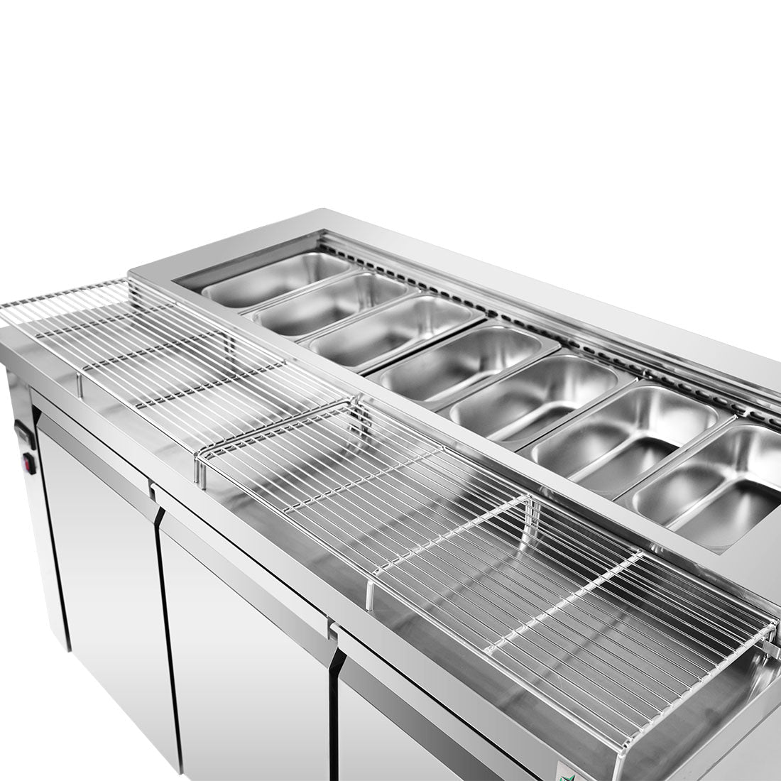 Thermaster Three Door Deluxe Pizza Prep Bench PWB150 - Commercial Kitchen Appliances