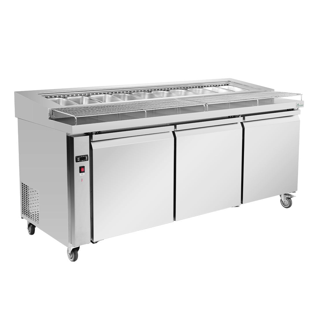 Thermaster Three Door Deluxe Pizza Prep Bench PWB180 - Commercial Kitchen Appliances