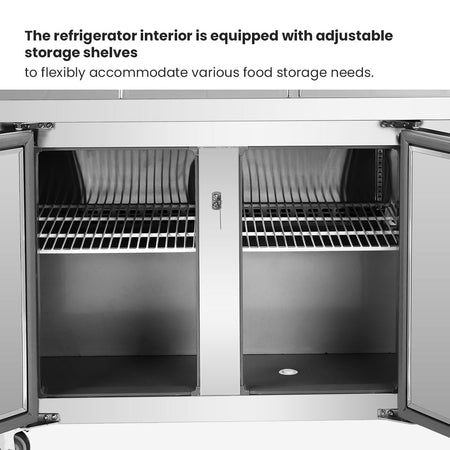Thermaster Three Door Deluxe Pizza Prep Bench PWB180 - Commercial Kitchen Appliances