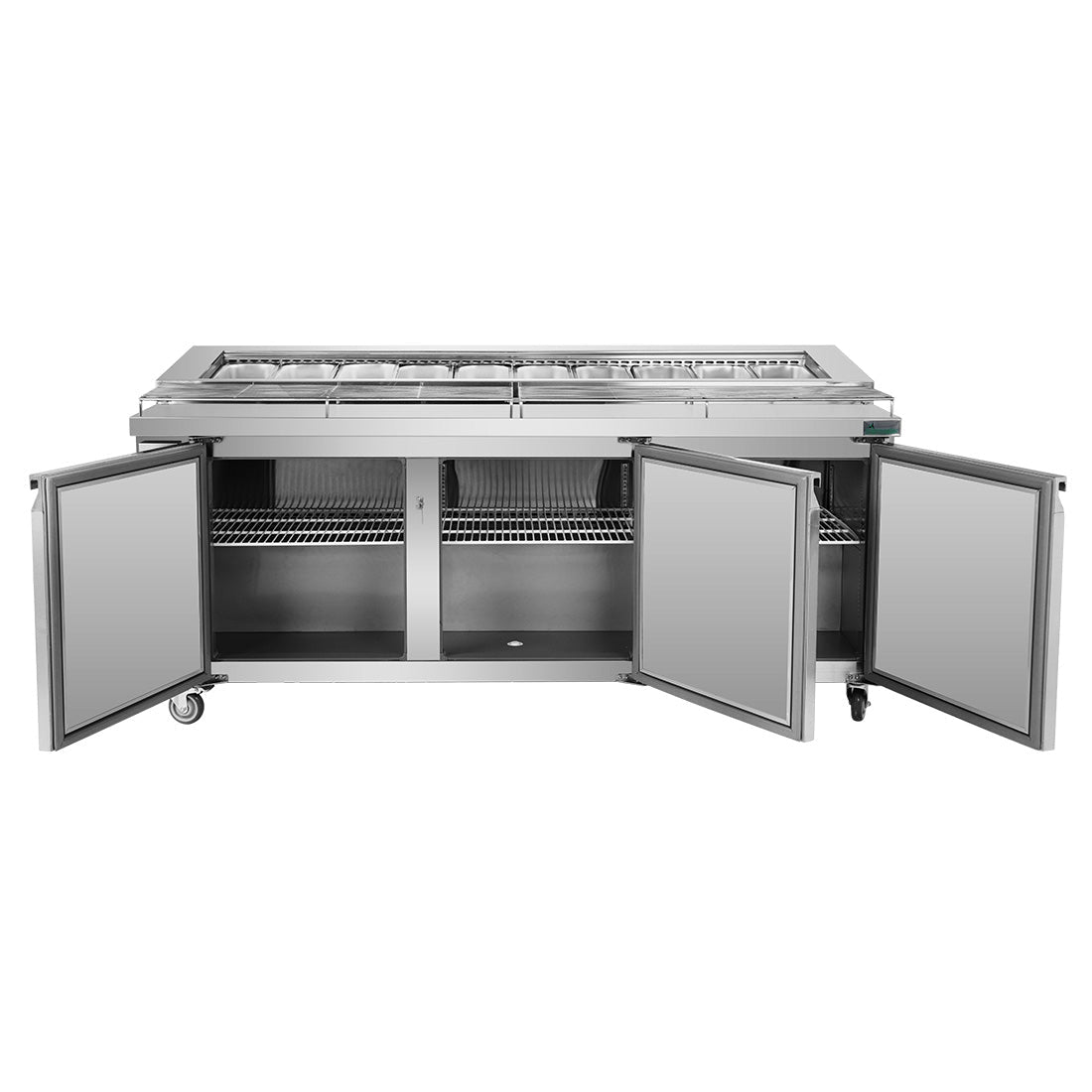 Thermaster Three Door Deluxe Pizza Prep Bench PWB180 - Commercial Kitchen Appliances