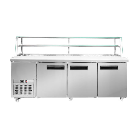 Thermaster Three Door Deluxe Sandwich Bar SCB/21 - Commercial Kitchen Appliances