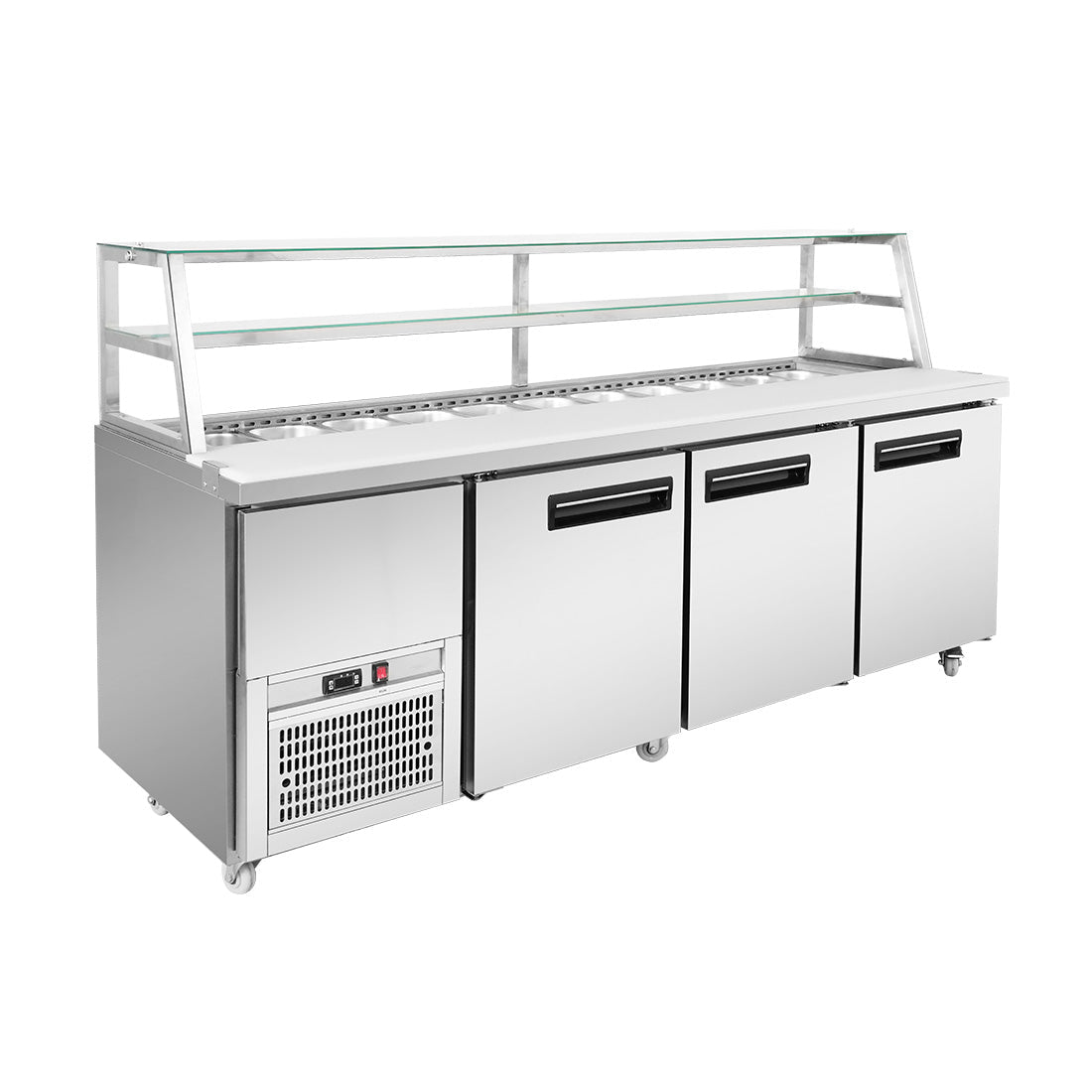 Thermaster Three Door Deluxe Sandwich Bar SCB/21 - Commercial Kitchen Appliances