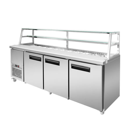 Thermaster Three Door Deluxe Sandwich Bar SCB/21 - Commercial Kitchen Appliances