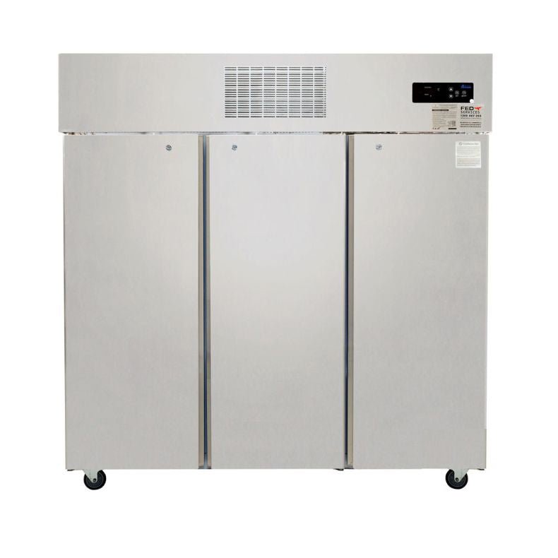 Thermaster Three Door Stainless Steel Upright Storage Freezer SUF1500 - Commercial Kitchen Appliances