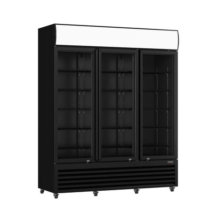 Thermaster Three Glass Door Colourbond Upright Drink Fridge LG - 1203BP - Commercial Kitchen Appliances