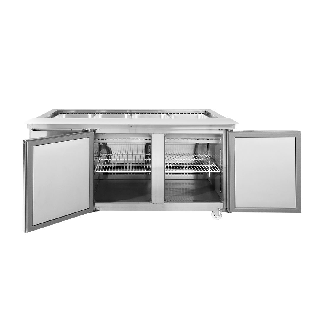 Thermaster Two Door Cold Bench Salad Station 4x1/1 GN Pans PG150FA - XB - Commercial Kitchen Appliances