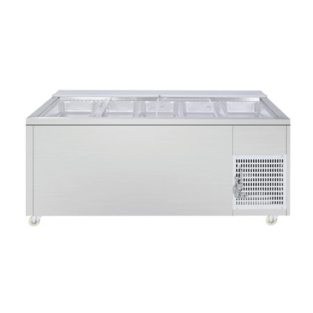 Thermaster Two Door Cold Bench Salad Station 5x1/1 GN Pans PG180FA - XB - Commercial Kitchen Appliances