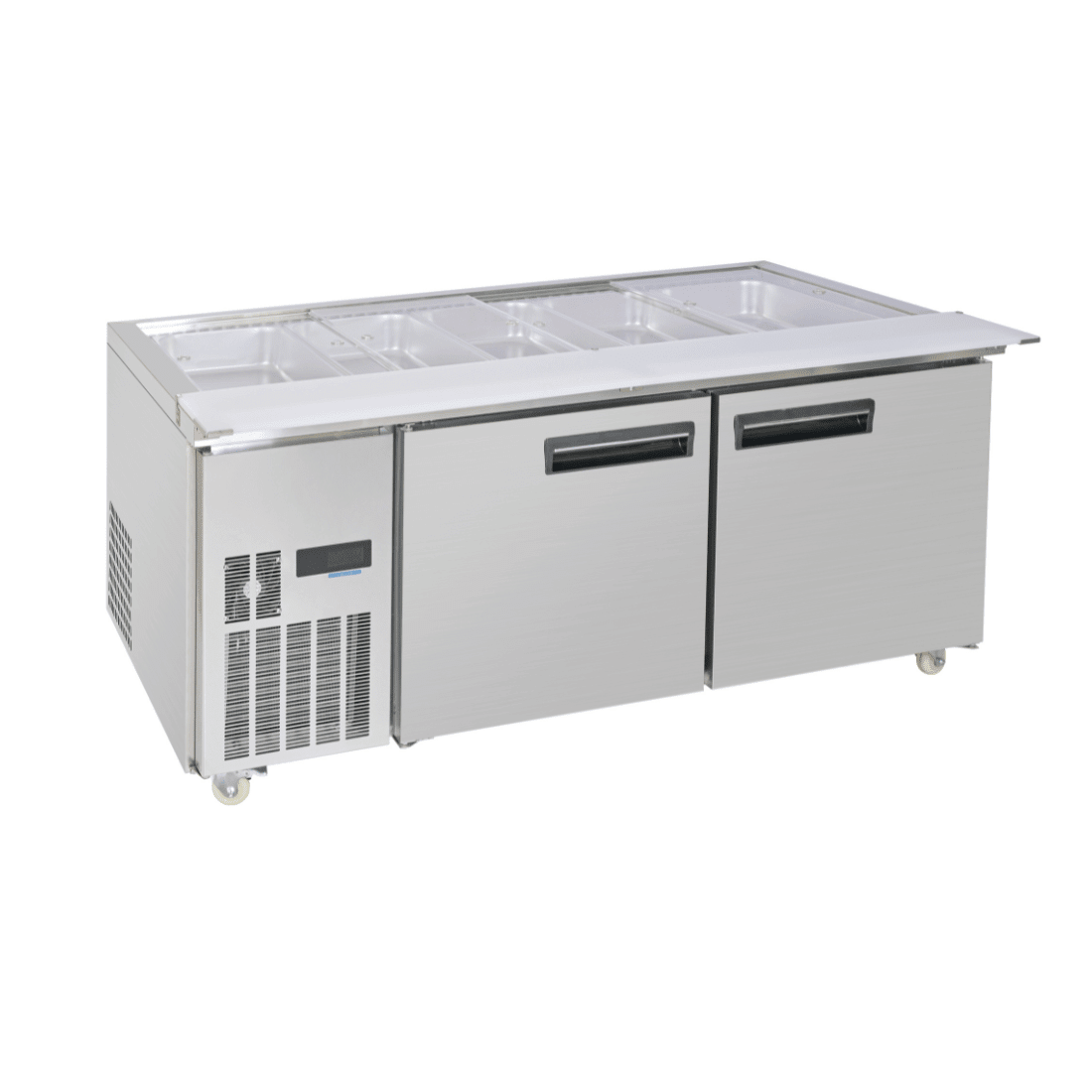 Thermaster Two Door Cold Bench Salad Station 5x1/1 GN Pans PG180FA - XB - Commercial Kitchen Appliances