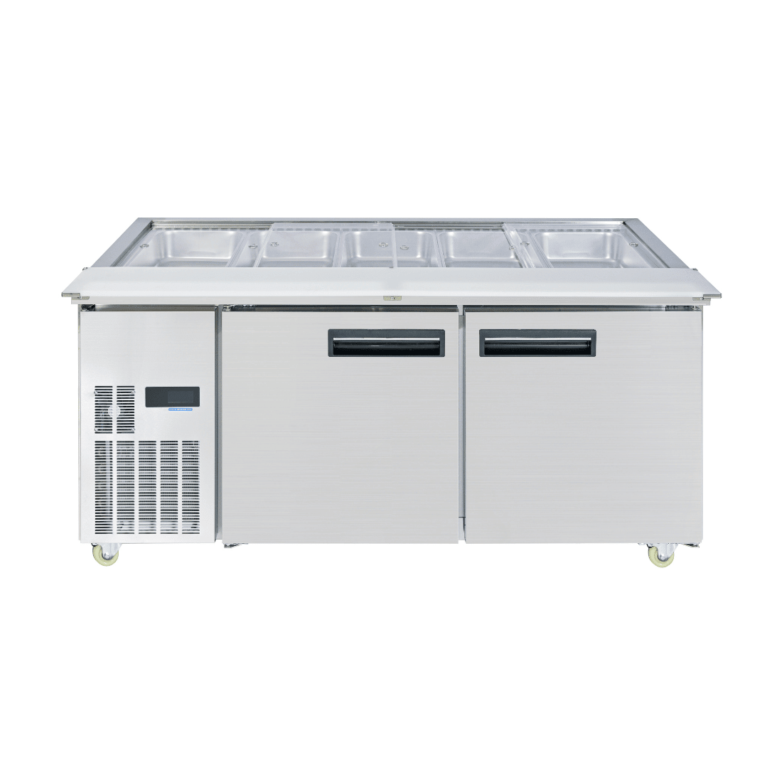 Thermaster Two Door Cold Bench Salad Station 5x1/1 GN Pans PG180FA - XB - Commercial Kitchen Appliances