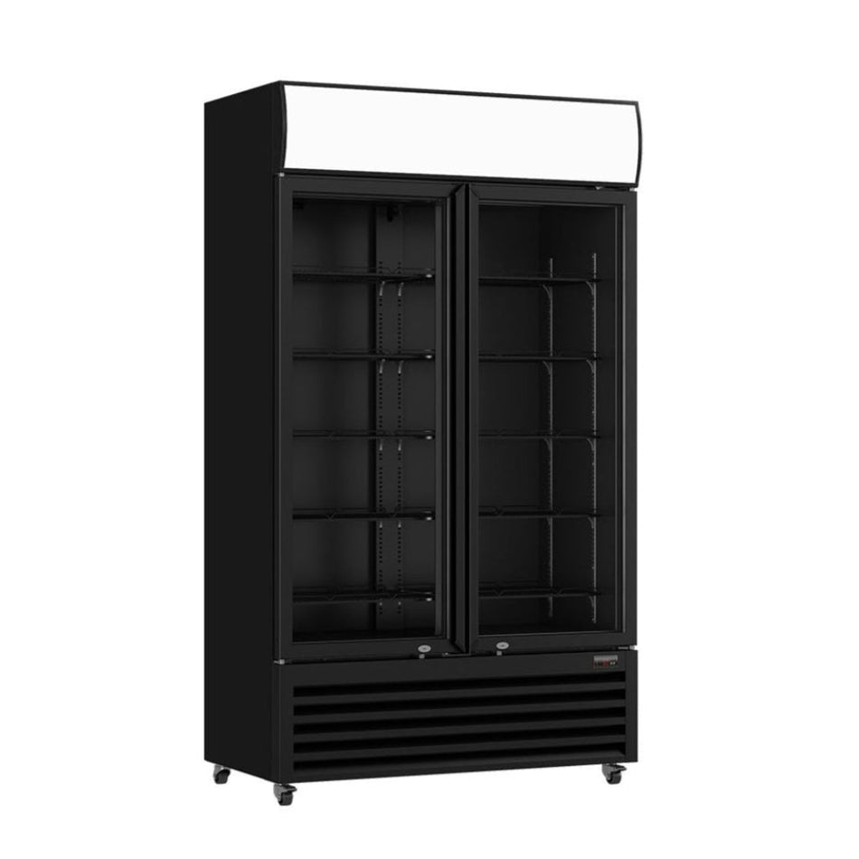 Thermaster Two Glass Door Colourbond Upright Drink Fridge LG - 730BP - Commercial Kitchen Appliances