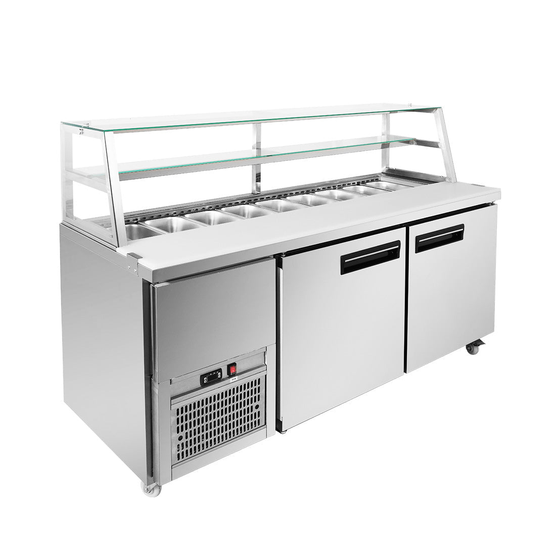 Thermaster Two Large Door Deluxe Sandwich Bar SCB/18 - Commercial Kitchen Appliances