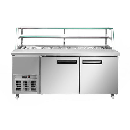 Thermaster Two Large Door Deluxe Sandwich Bar SCB/18 - Commercial Kitchen Appliances