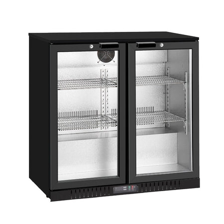 Thermaster Under Bench Double Heated Glass Doors Bar Cooler with Heater Switch LG-208TD - Commercial Kitchen Appliances