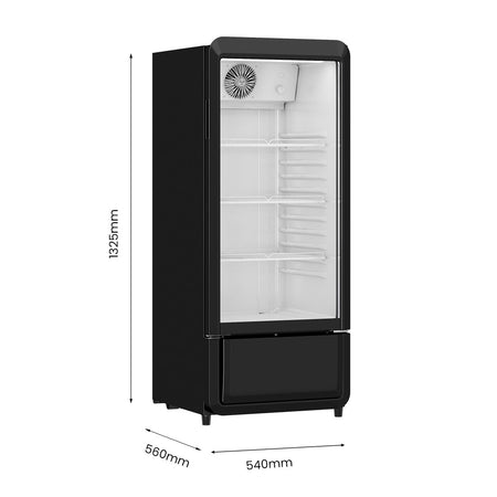 Thermaster Upright Glass Door Beverage Fridge 178L - Commercial Kitchen Appliances