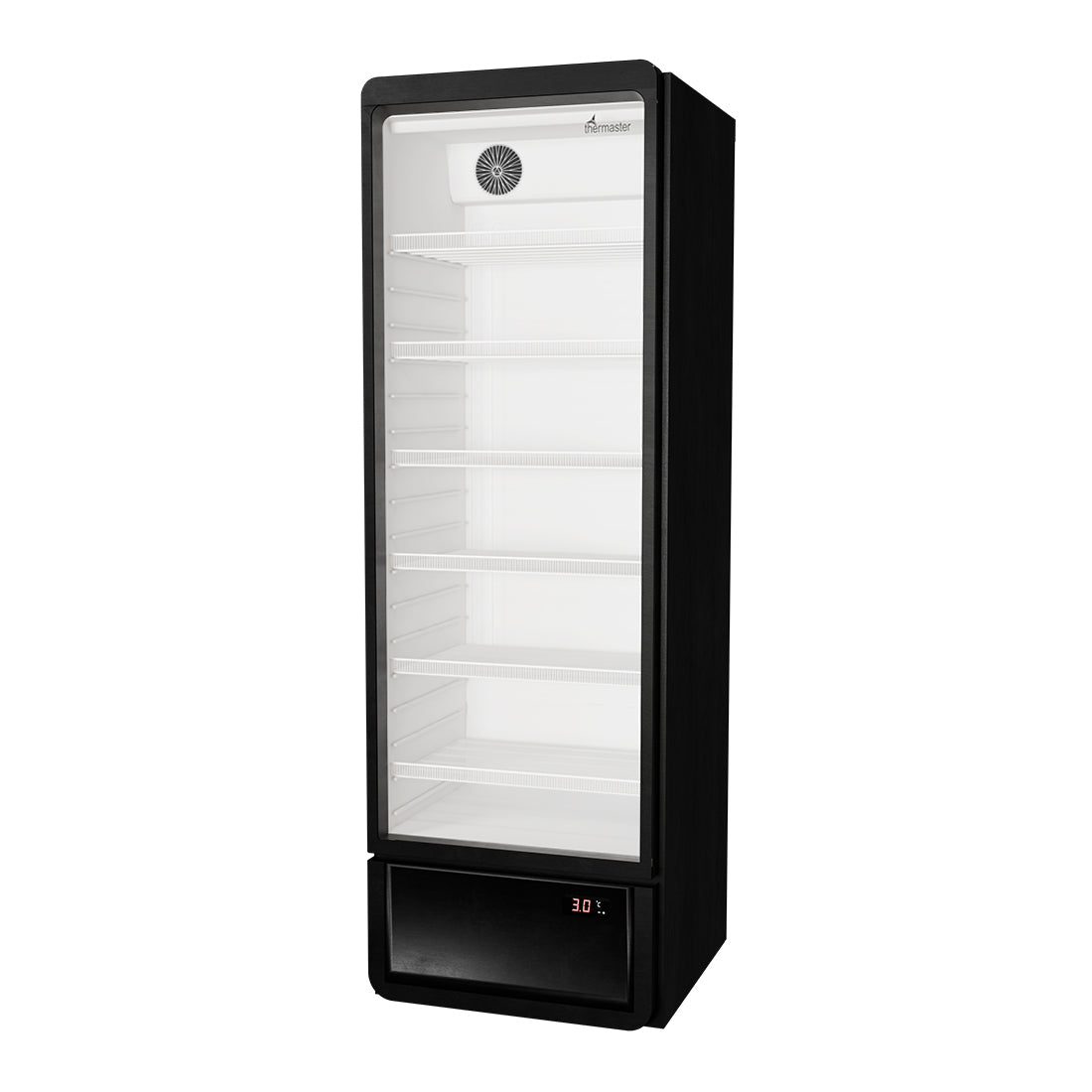 Thermaster Upright Glass Door Beverage Fridge 258L - Commercial Kitchen Appliances