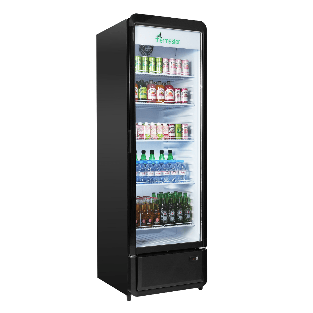 Thermaster Upright Glass Door Beverage Fridge - SDC - 343B - Commercial Kitchen Appliances