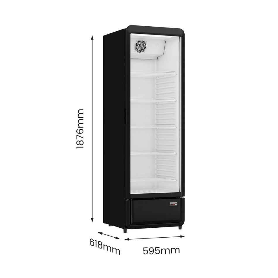 Thermaster Upright Glass Door Beverage Fridge - SDC - 343B - Commercial Kitchen Appliances