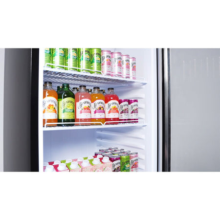 Thermaster Upright Glass Door Beverage Fridge - SDC - 343B - Commercial Kitchen Appliances