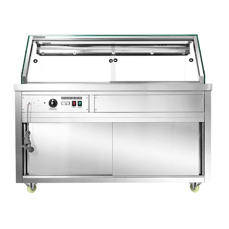 Thermaster Wet and Dry Bain Marie Display 4x1/1 GN Pans PG150FE-XG - Commercial Kitchen Appliances