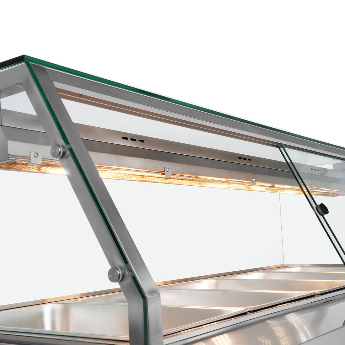Thermaster Wet and Dry Bain Marie Display 4x1/1 GN Pans PG150FE - XG - Commercial Kitchen Appliances