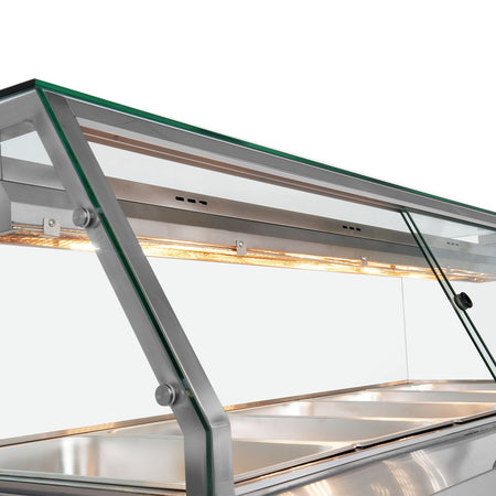 Thermaster Wet and Dry Bain Marie Display 4x1/1 GN Pans PG150FE - XG - Commercial Kitchen Appliances