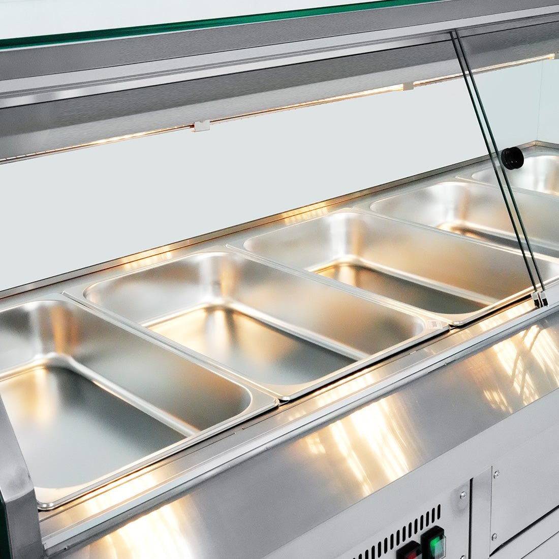 Thermaster Wet and Dry Bain Marie Display 5x 1/1 GN Pans PG180FE-XG - Commercial Kitchen Appliances